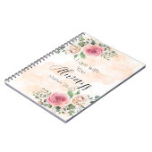 私はYou Always Waterカラーバラ ノートブック (左側)