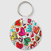 私はYOU-PATTERN ファンキー VALENTINE'Sが大好き キーホルダー (正面)