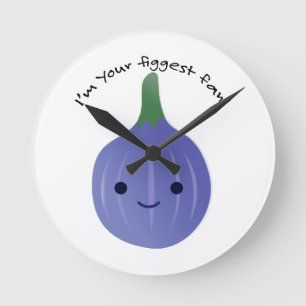 私はYour Figggest fan figである ラウンド壁時計
