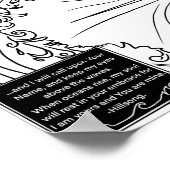 私はYours、大きな熱帯波の大人の着色 ポスター (角)