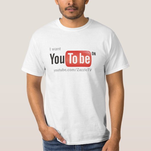 私はYouTubeにあってほしいです Tシャツ (正面)