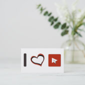 私はYOUTUBEの記号を愛します 名刺 (スタンド正面)