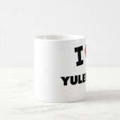 私はYuletidesを愛します コーヒーマグカップ (中央)