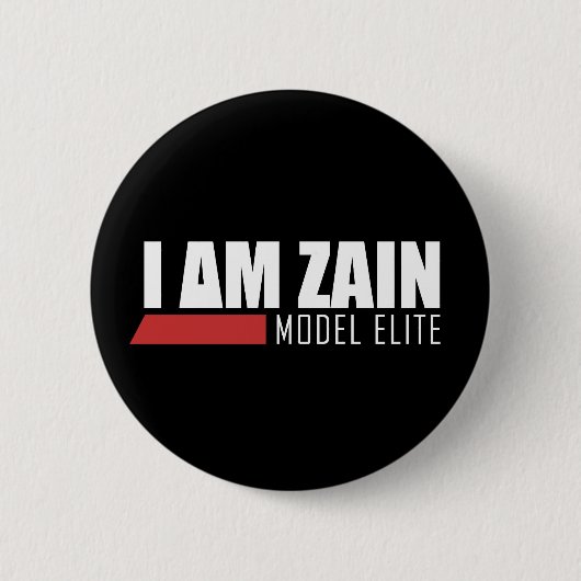私はZainのモデルエリートです 缶バッジ (正面)