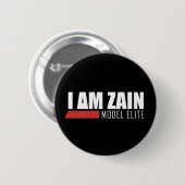 私はZainのモデルエリートです 缶バッジ (正面&裏面)