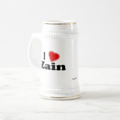 私はZainを愛します ビールジョッキ (正面左)