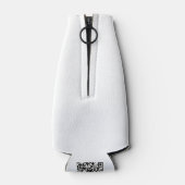 私はZazzleのThe Fabric Sealで購入しました ボトルクーラー (裏面)