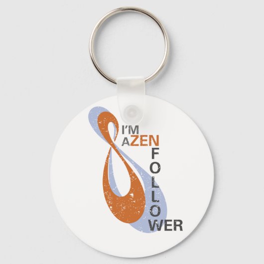 私はZenfollower Keychainだ キーホルダー (正面)