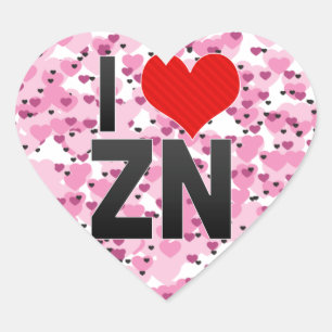 私はZNを愛します ハートシール