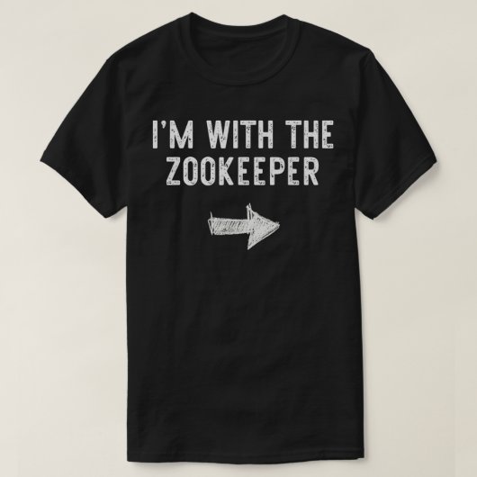 私はZookeeperの衣装ハロウィーンを持っていおもしろいる Tシャツ (デザイン正面)