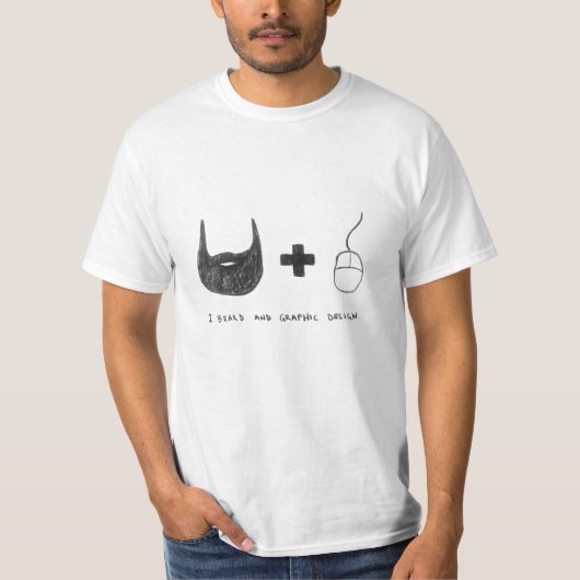 "私ひげおよびグラフィック・デザイン"のTシャツ Tシャツ (正面)