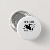 私へのおもしろいな話ダービー馬及びジョッキーの競馬 缶バッジ (正面&裏面)