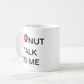 私へのドーナツ話-マグ コーヒーマグカップ (正面左)