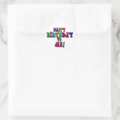 私へのハッピーバースデー ラウンドシール (バッグ)