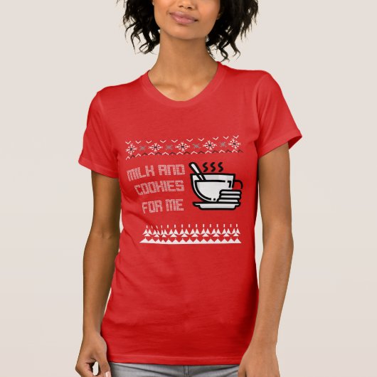 私へのミルクとクッキー Tシャツ (正面)