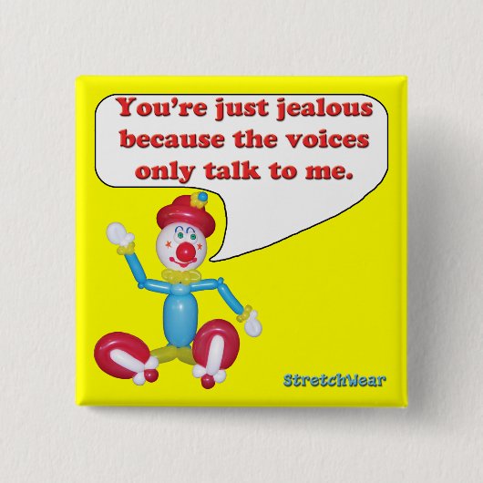 私への声の話ボタン 缶バッジ (正面)