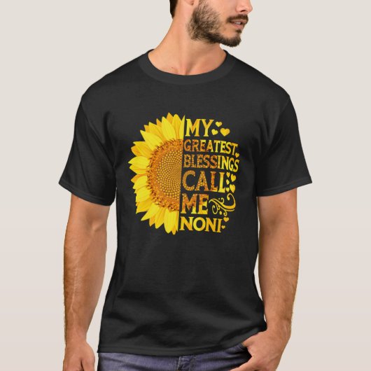 私への最大の祝福はノニと呼ぶ 母の日 Tシャツ (正面)