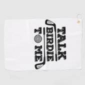 私への話の小鳥-おもしろいなゴルフゴルファーのゴルフをするギフト ゴルフタオル (横)