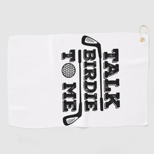 私への話の小鳥-おもしろいなゴルフゴルファーのゴルフをするギフト ゴルフタオル (横)