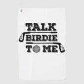 私への話の小鳥-おもしろいなゴルフゴルファーのゴルフをするギフト ゴルフタオル (正面)