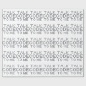 私への話コード ラッピングペーパー (フラット)