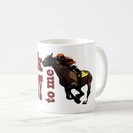 私への話ダービーギフト及びノベルティ コーヒーマグカップ (正面右)