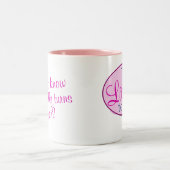 「私への話自由」のマグ ツートーンマグカップ (中央)