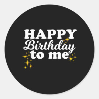 私への誕生日おめでとう ラウンドシール