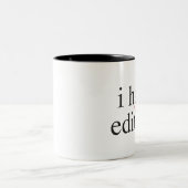 私またはハートの編集者は憎みます ツートーンマグカップ (中央)