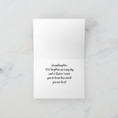 私または私の特別な*孫娘*イースターカードへ カード (内部)