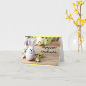 私または私の特別な*孫娘*イースターカードへ カード (黄色い花)