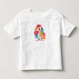 私みたいにマジカル ユニコーン – かわいい女の子用Tシャツ トドラーTシャツ