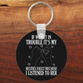 私もしたちは困る私の別問題だ キーホルダー (正面)