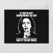 私もしの得顔に言いたいことがある ポストカード (正面)