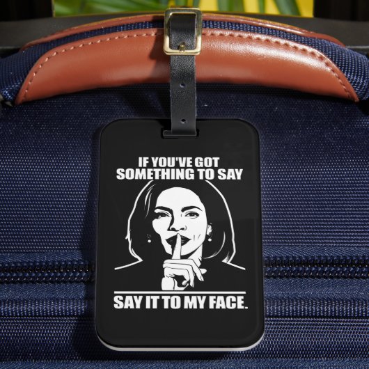 私もしの得顔に言いたいことがある ラゲッジタグ (正面インサイチュ2)