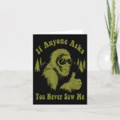 私もしの頼Bigfoot Sasqを見たこおもしろいとがない カード (正面)