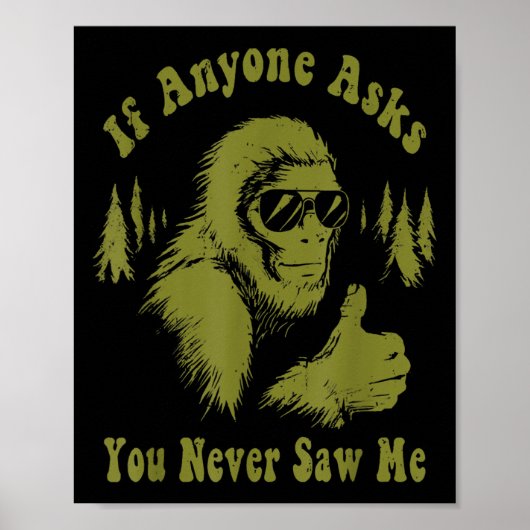 私もしの頼Bigfoot Sasqを見たこおもしろいとがない ポスター (正面)