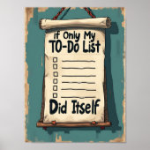 私もしのTo Doリストだけが生きおもしろい忙した ポスター (正面)