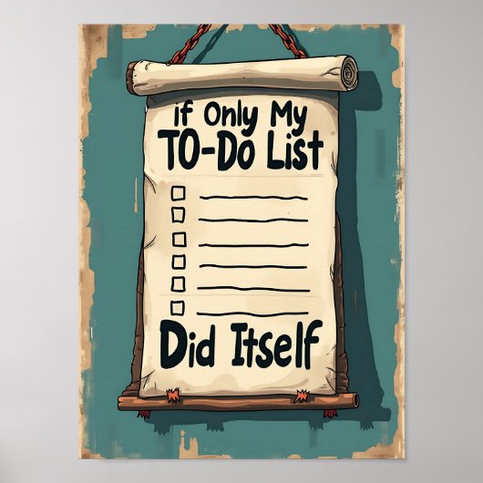 私もしのTo Doリストだけが生きおもしろい忙した ポスター (正面)