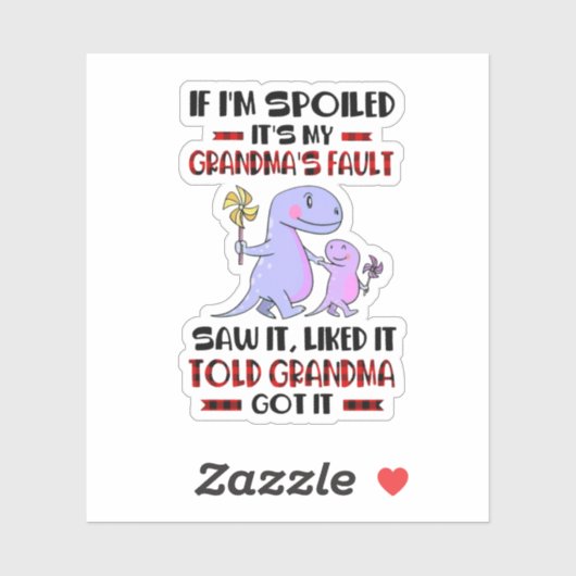 私もしはおばあちゃんの責任を甘やかしている シール (シート)