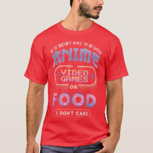 私もしはアニメのテレビゲーム食品ではない気に Tシャツ