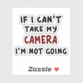 私もしはカメラを持って行けない シール (シート)