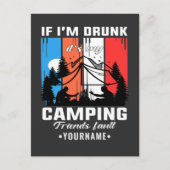 私もしはキャンピ飲ング友達のせいだ ポストカード (正面)