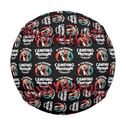 私もしはキャンピ飲ング友達のせいだ 野球ボール (正面)