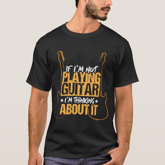 私もしはギター遊じゃないの考えよ Tシャツ (正面)