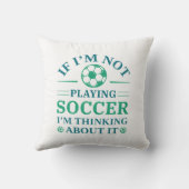 私もしはサッカー遊じゃない考えるよ クッション (裏面)