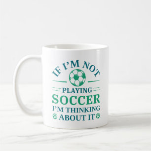 私もしはサッカー遊じゃない考えるよ コーヒーマグカップ