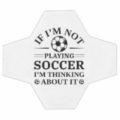 私もしはサッカー遊じゃない考えるよ サッカーボール (フラット)