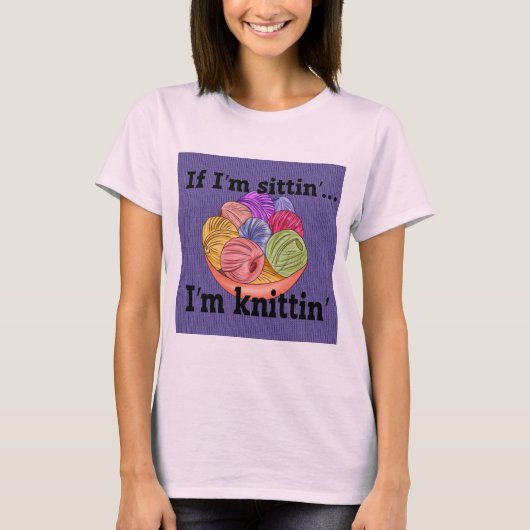 私もしはニットTシャツだ Tシャツ (正面)
