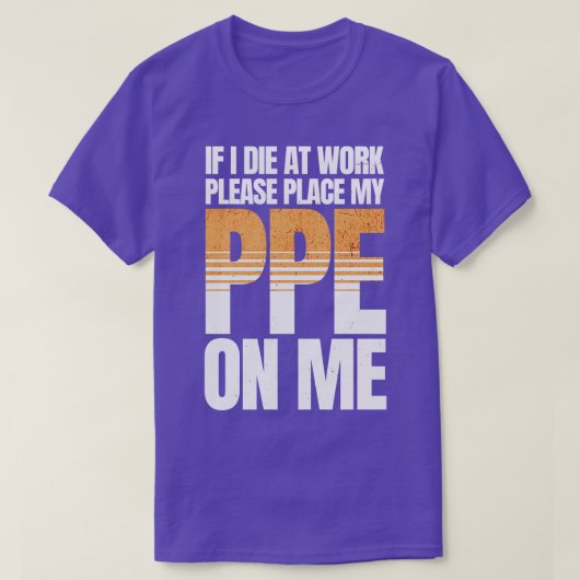 私もしは仕事でおもしろい死ぬ2 Tシャツ (デザイン正面)